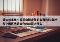 硅谷技术和中国区块链合作的公司[硅谷技术和中国区块链合作的公司叫什么]